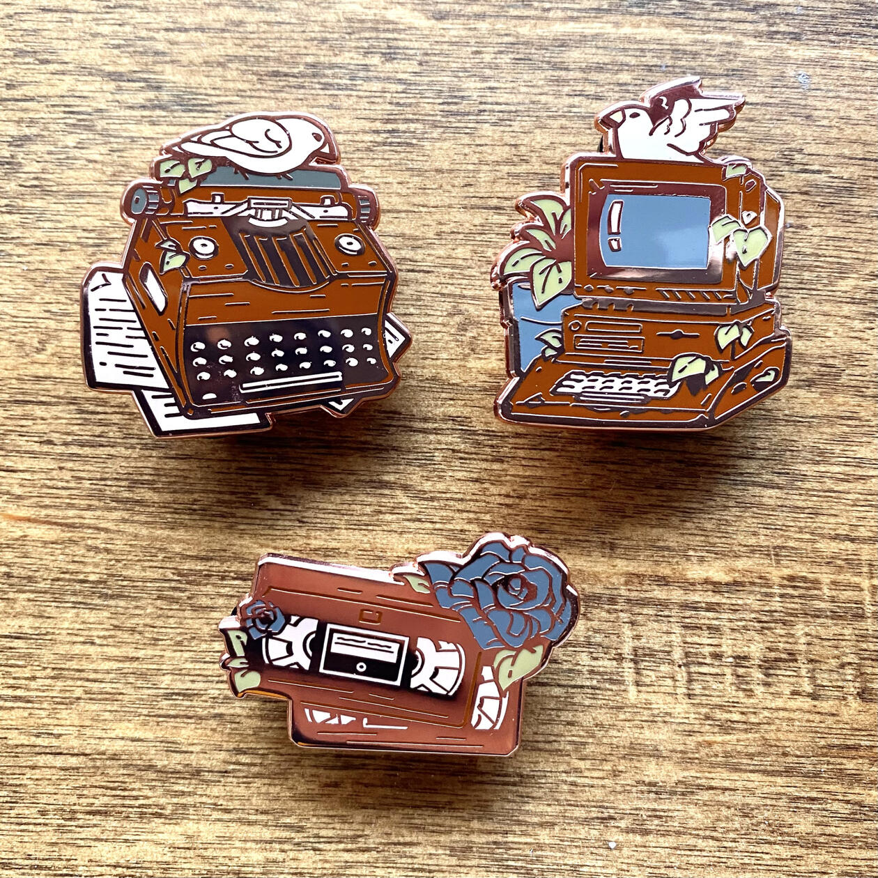 Retro Tech Enamel Pins